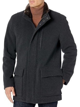 Men's Wool Plush Car Coat
