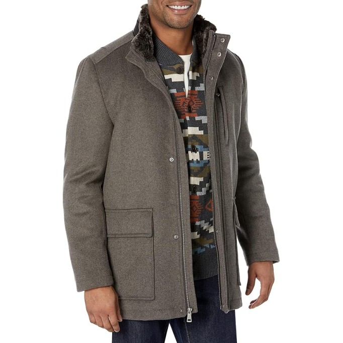 Mens Wool Car Coat