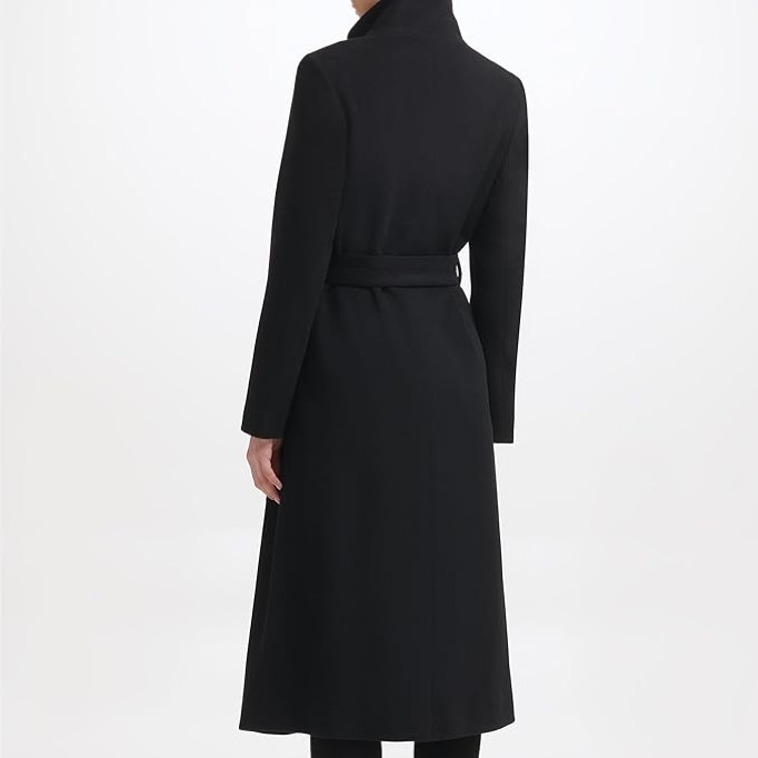 Womens Tweed Wool-blend Coat