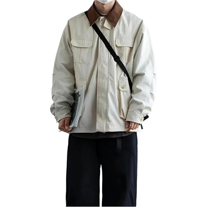 Men's Shirt Style Classic Cotton Oversize Casual Jacket