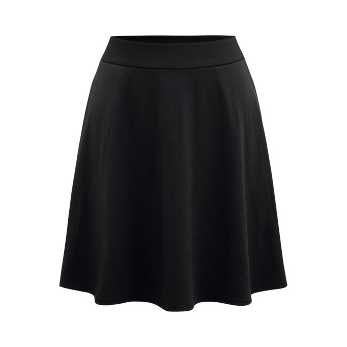 Black elegant umbrella skirt half skirt