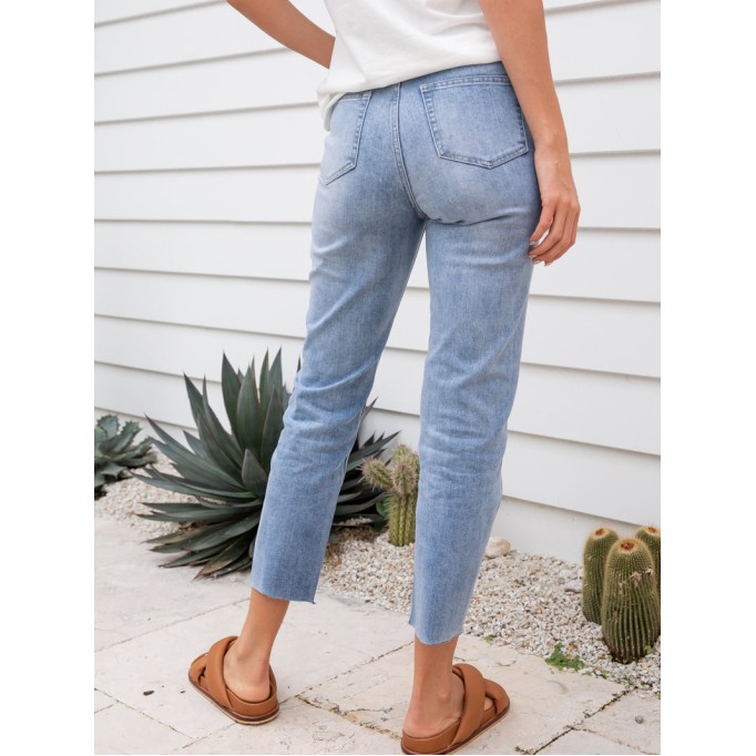 Blue Fashion 9-point Pants