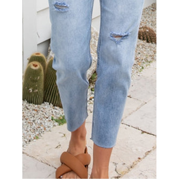 Blue Fashion 9-point Pants