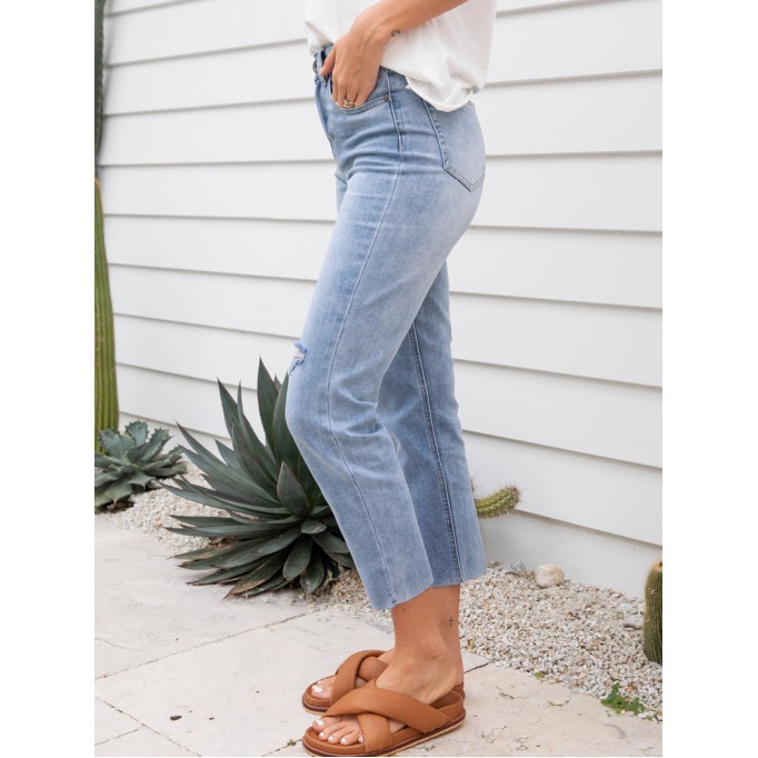 Blue Fashion 9-point Pants