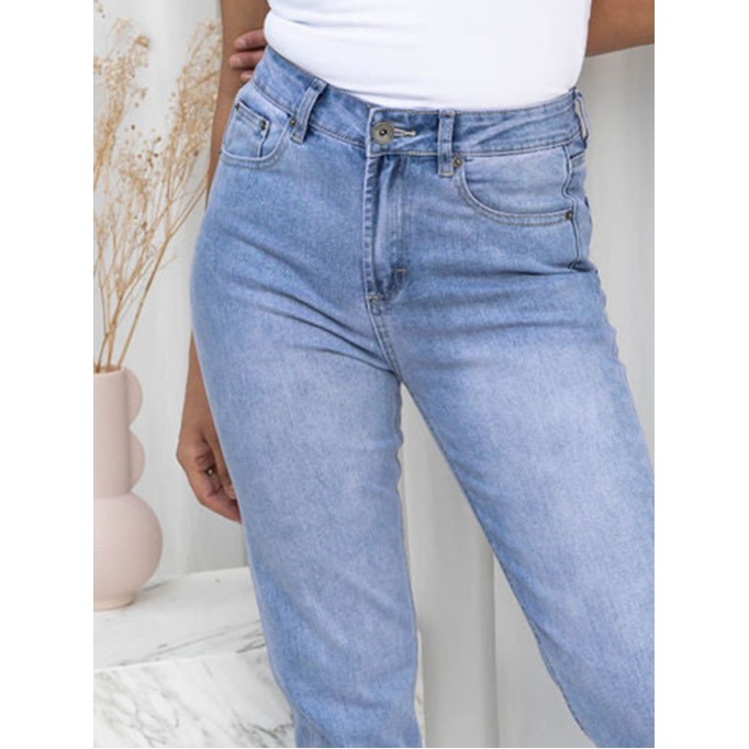 Blue Fashion 9-point Pants