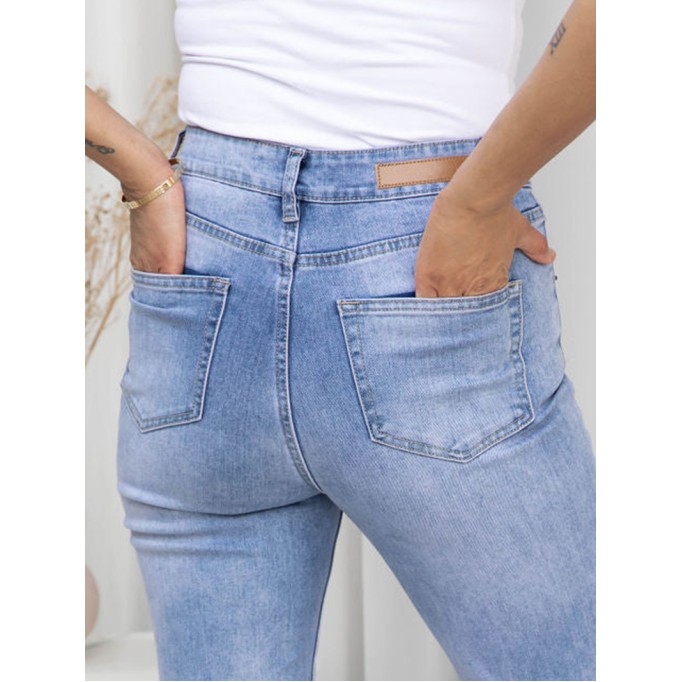 Blue Fashion 9-point Pants