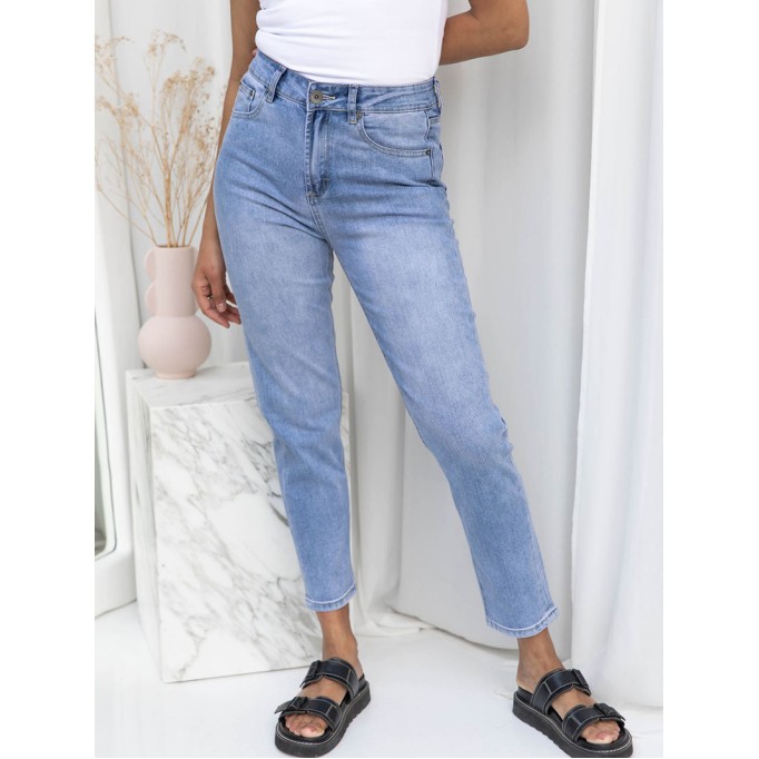 Blue Fashion 9-point Pants