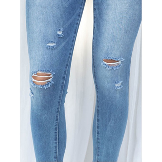 Blue Fashion 9-point Pants