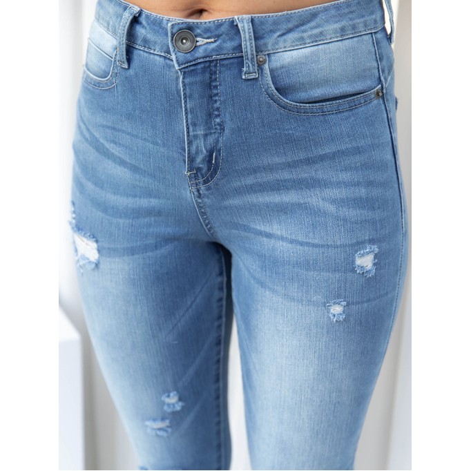 Blue Fashion 9-point Pants