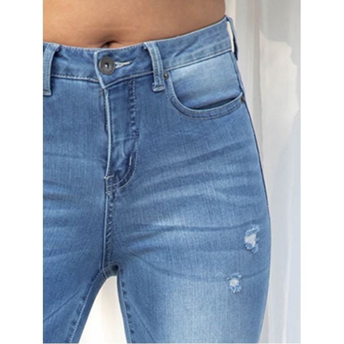 Blue Fashion 9-point Pants