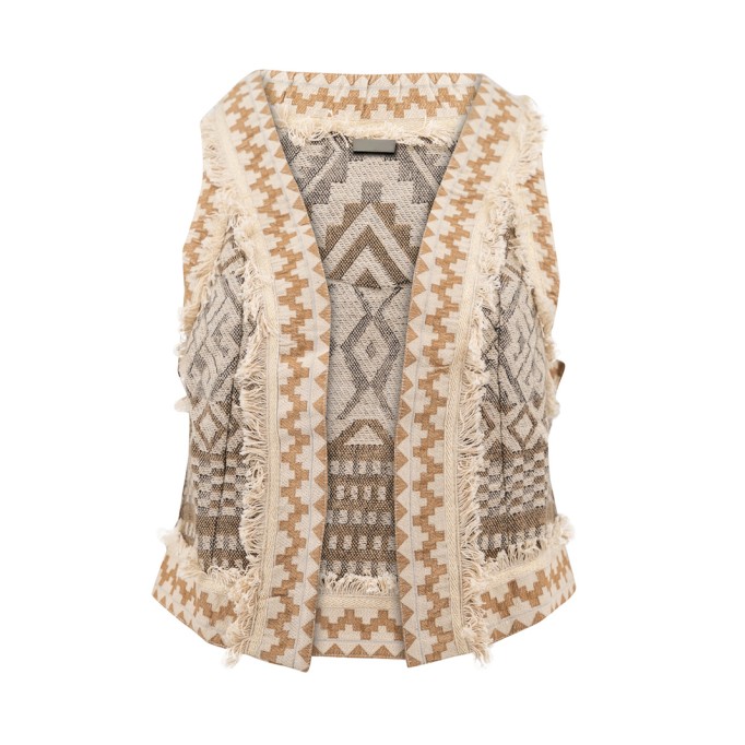 Casual embroidered cardigan