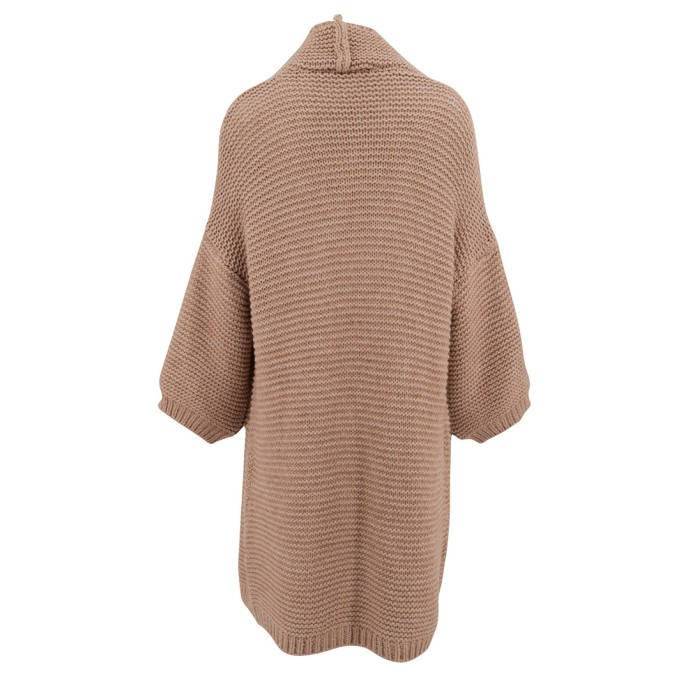 Casual knitted long cardigan