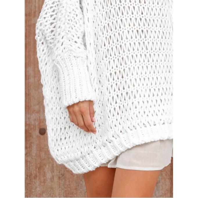 Knit crew neck sweater