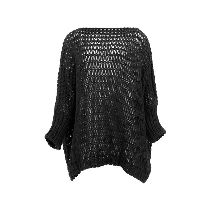 Hollow knit sweater