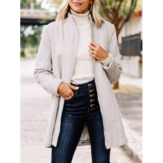 Brown Herringbone Coat