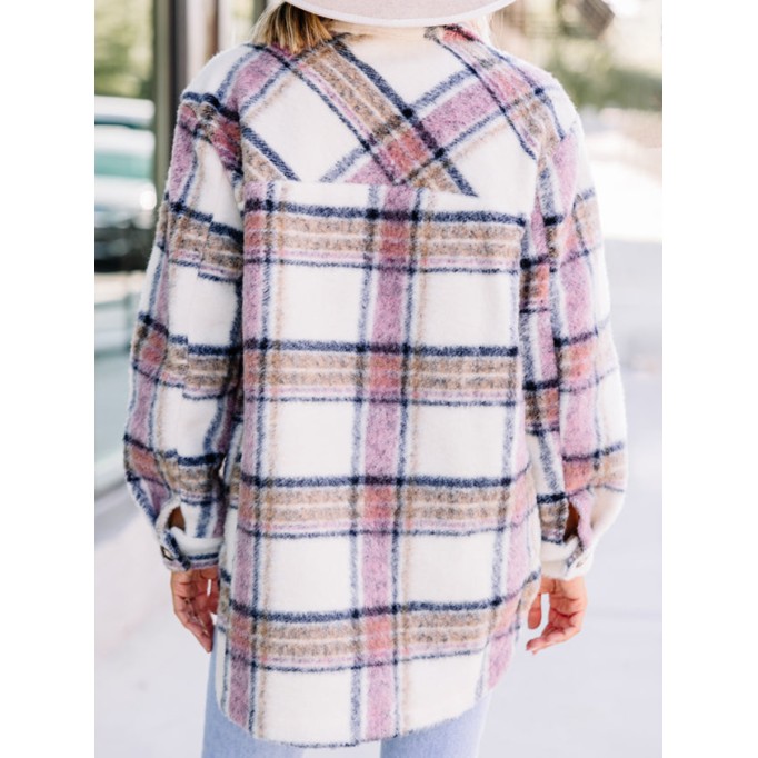 Pink Plaid Shacket