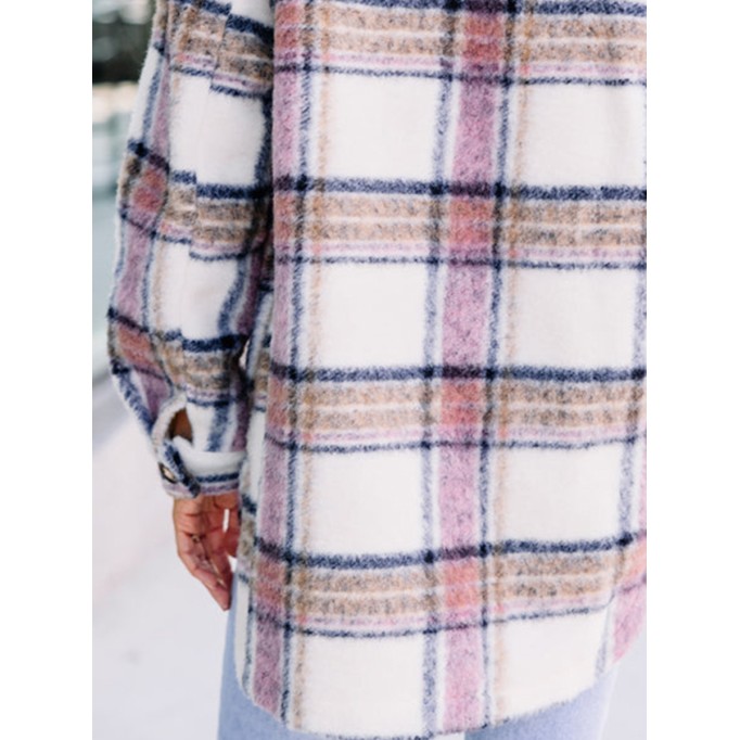 Pink Plaid Shacket