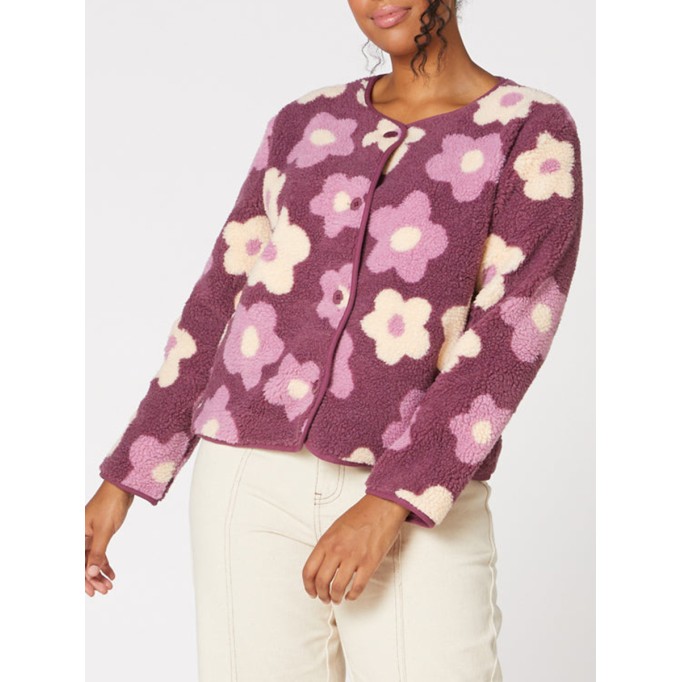 Floral Print Pink Jacket