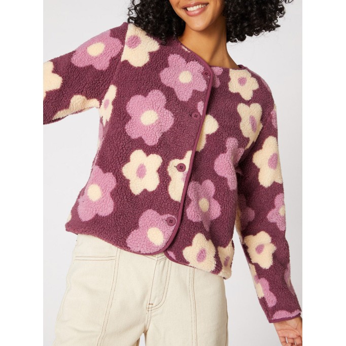 Floral Print Pink Jacket