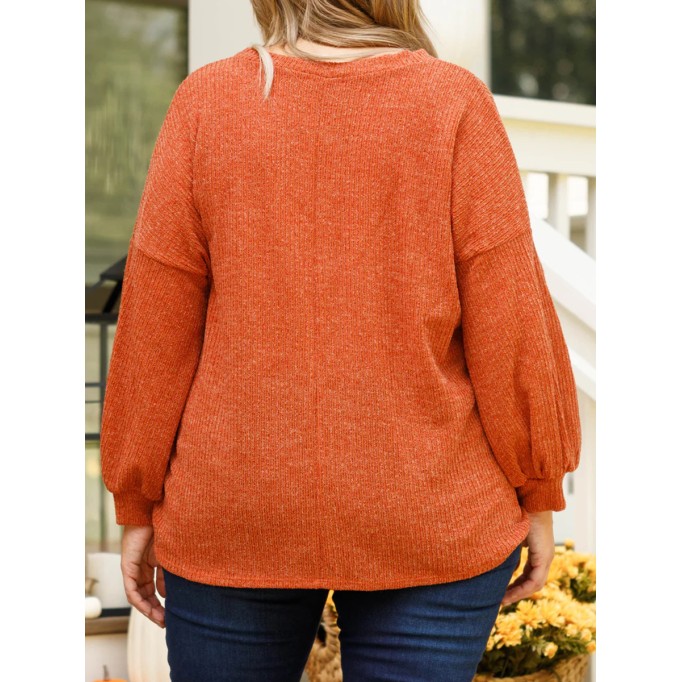 Drawstring design loose knit sweater
