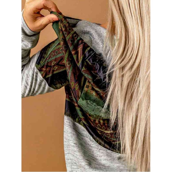 Drawstring Dropped Shoulder Hoodie with Pockets