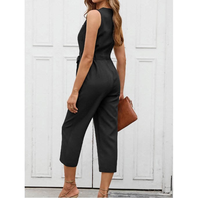 Fashion V-neck casual jumpsuit