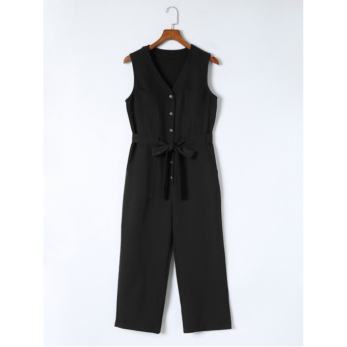 Fashion V-neck casual jumpsuit