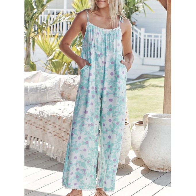 Floral camisole jumpsuit