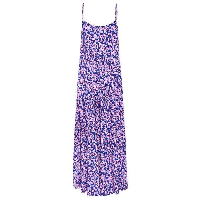 Floral holiday dress with straps for women