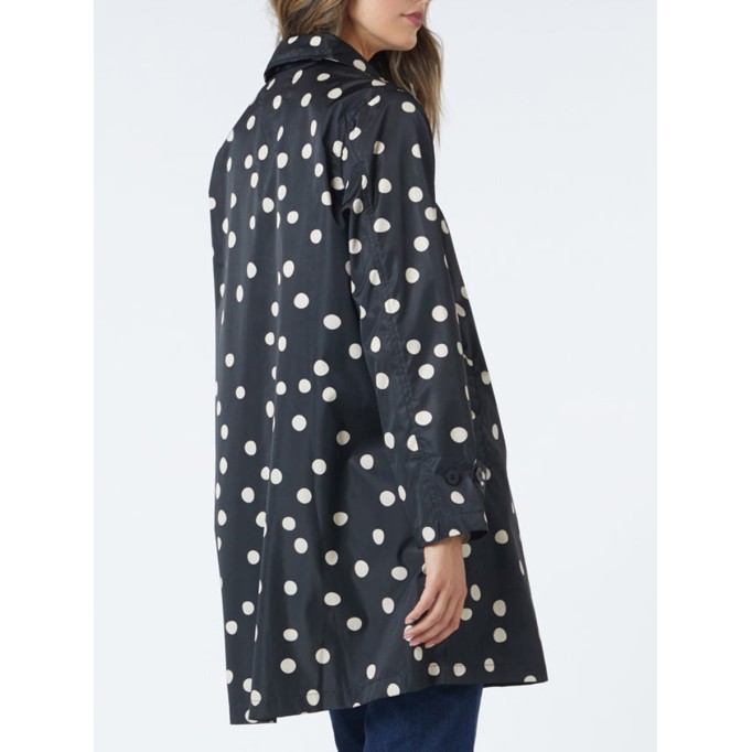 Spot Collared Raincoat