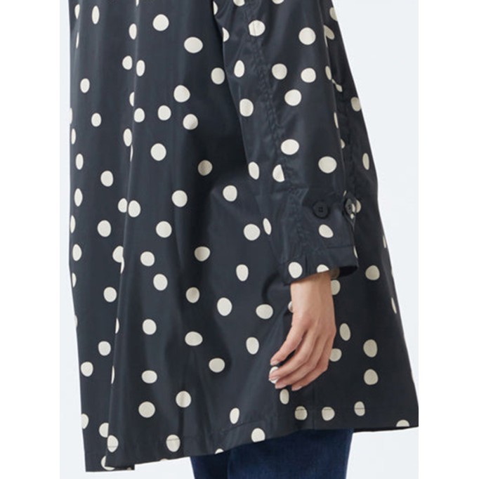 Spot Collared Raincoat