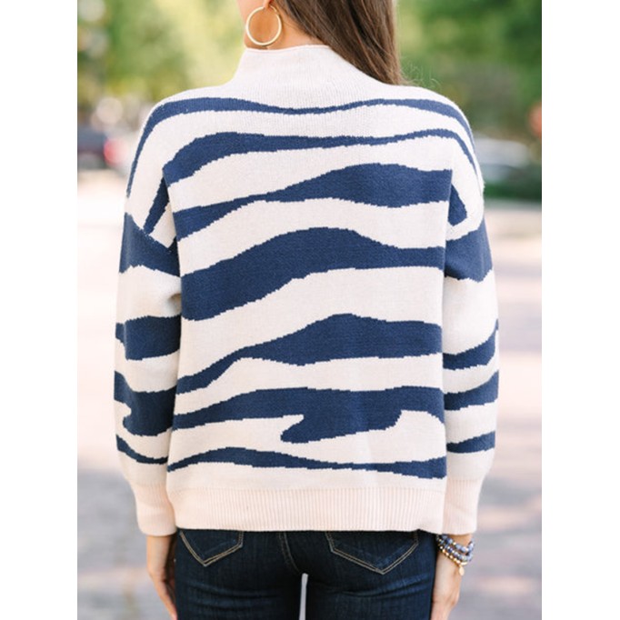 cream white and blue striped sweater you love