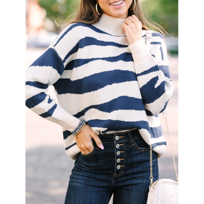 cream white and blue striped sweater you love