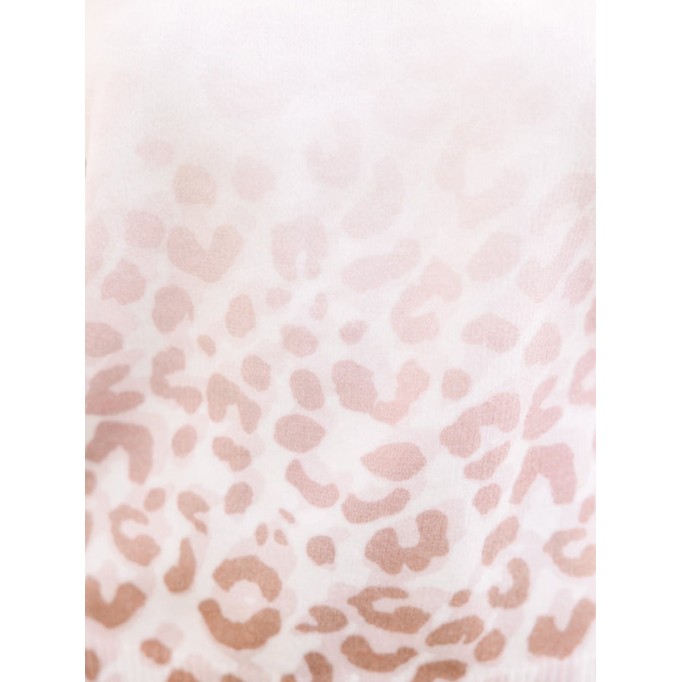 Gradient leopard print sweater