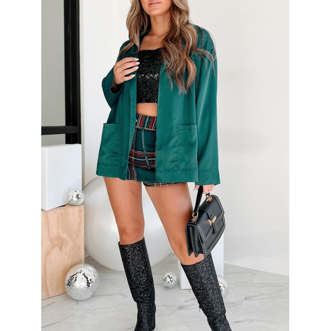 Green suit jacket