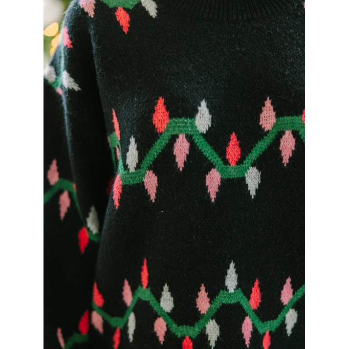 Holiday Christmas Lights Sweater