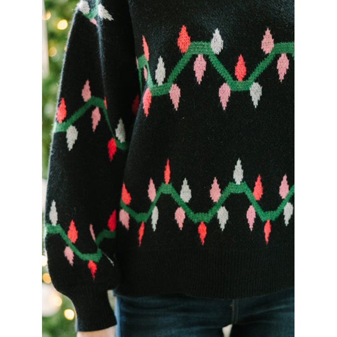 Holiday Christmas Lights Sweater