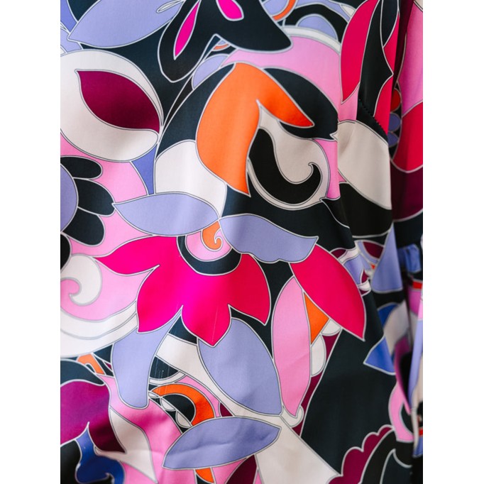 Hot Pink Abstract Blouse