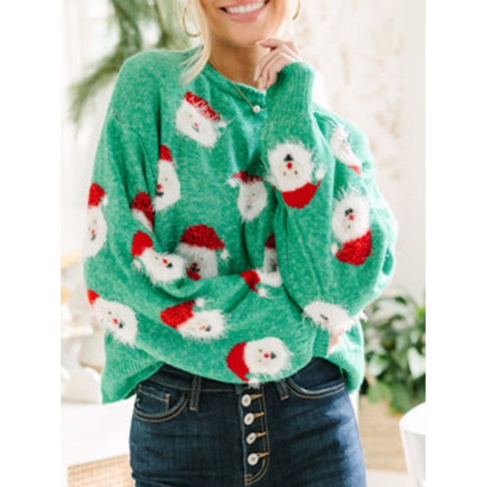 Green Santa Sweater