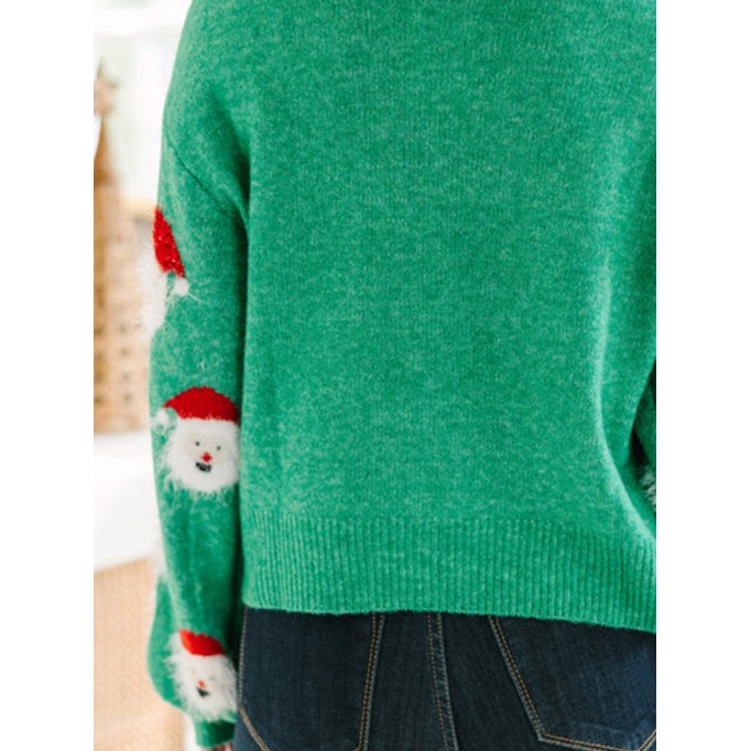 Green Santa Sweater