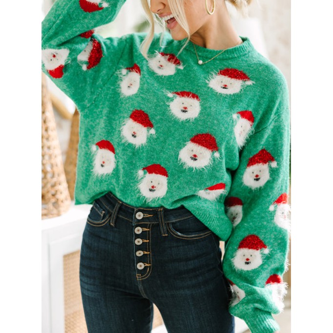 Green Santa Sweater