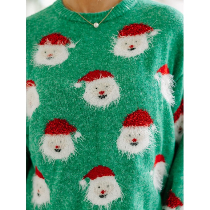 Green Santa Sweater