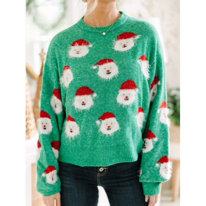 Green Santa Sweater