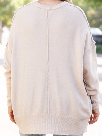 Knitted Pocket Loose Sweater