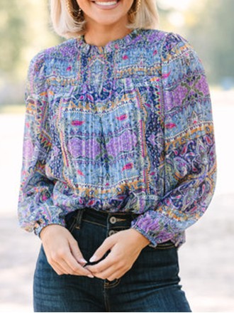 Lavender long sleeve shirt