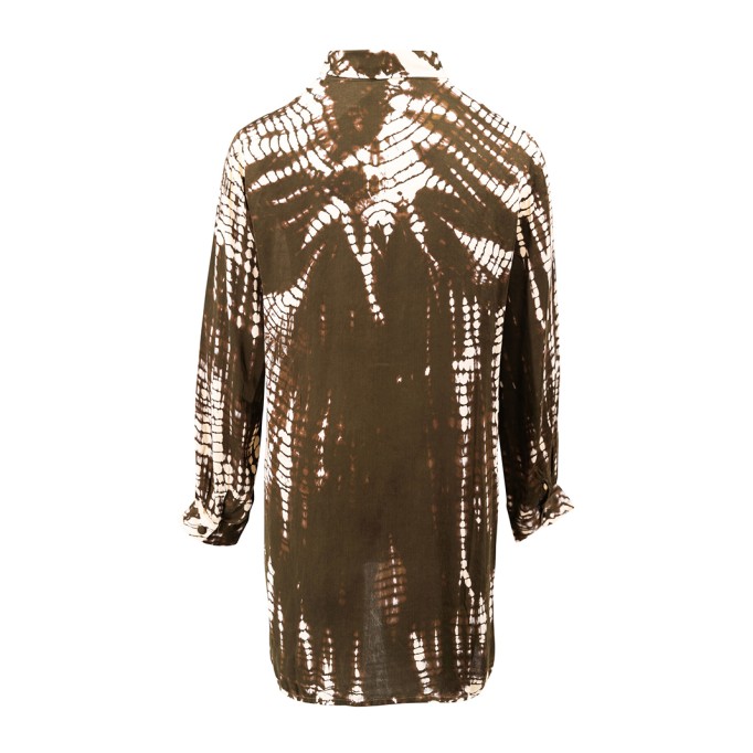 Long sleeved printed blouse