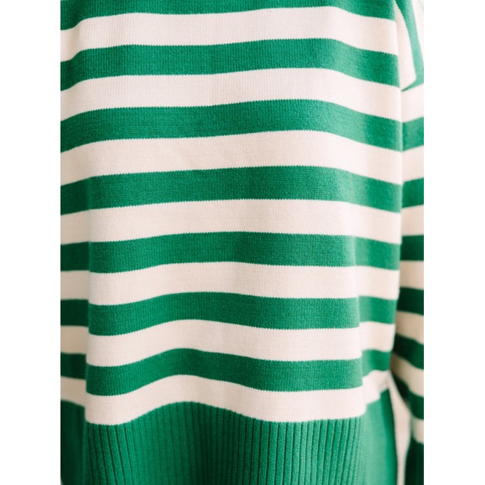 Green Striped Sweater
