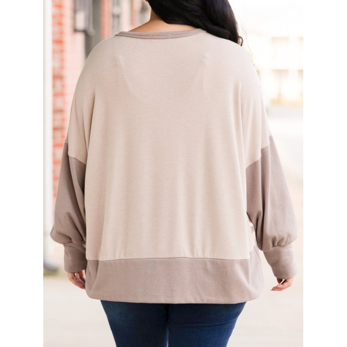 Patched Leopard Pattern Loose Hoodie