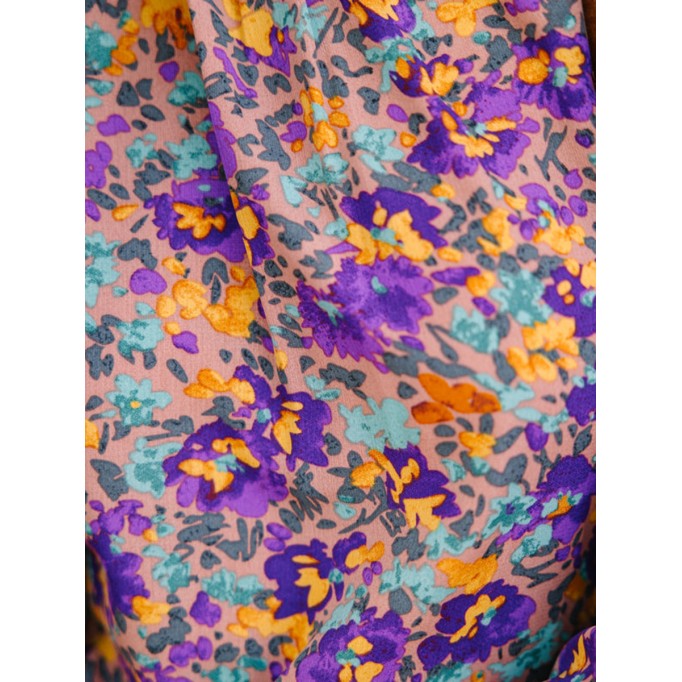 Purple Floral Blouse