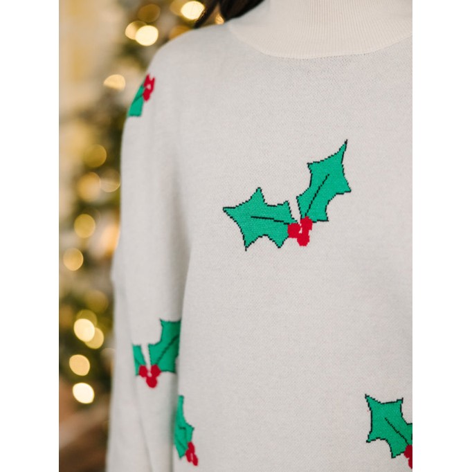 White Holly Sweater